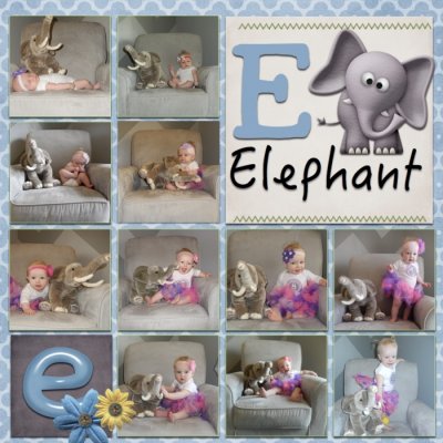 E is for elephant