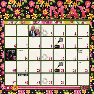 May 2018 Calendar