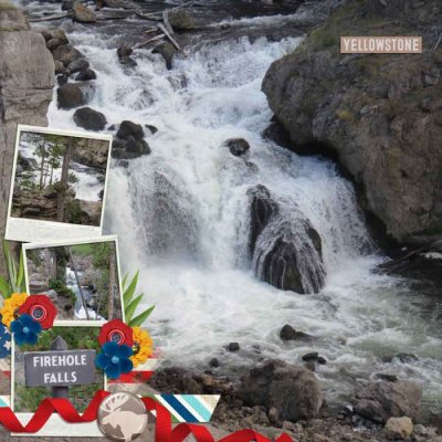 Firehole Falls Yellowstone