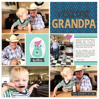 Grandpa & Teddy (right)