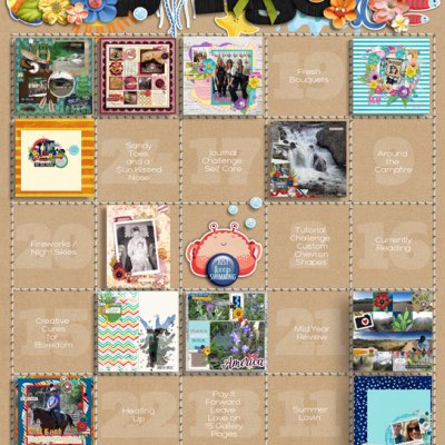 July 2017 Bingo Card