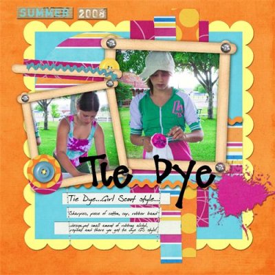 Tie Dye..Girl Scout style