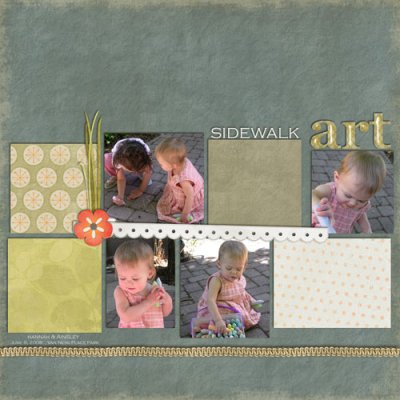 {h&a} sidewalk art