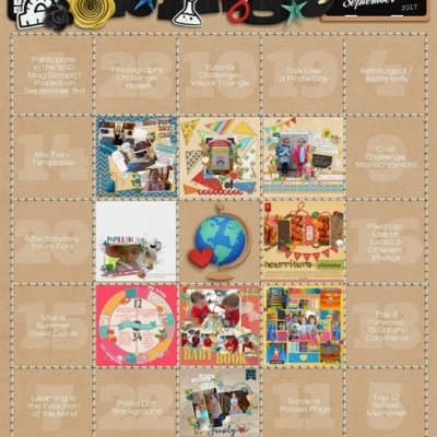 Challenge Bingo card for September