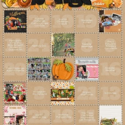 My October Bingo card