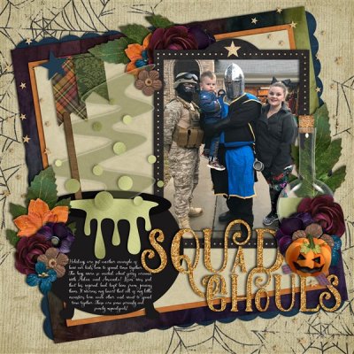 2017 Sweet Little Holiday Party Challenge - Scrap Using a Template