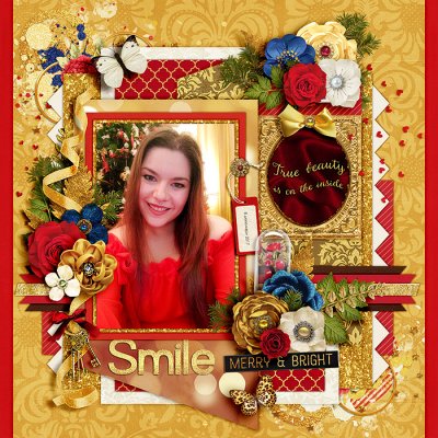 Merry and bright smile