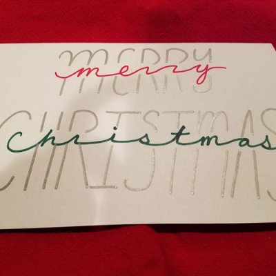 Hand lettering sample