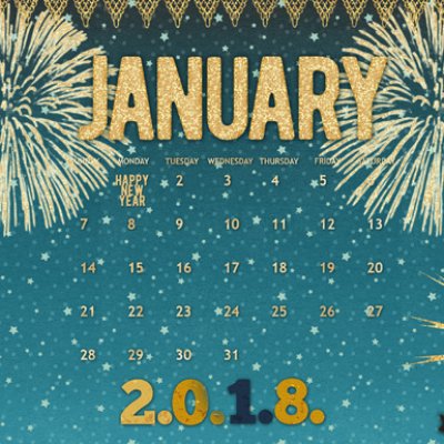 #21 - January 2018 Calendar