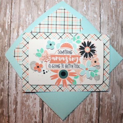 Good In Every Day card and matching envelope