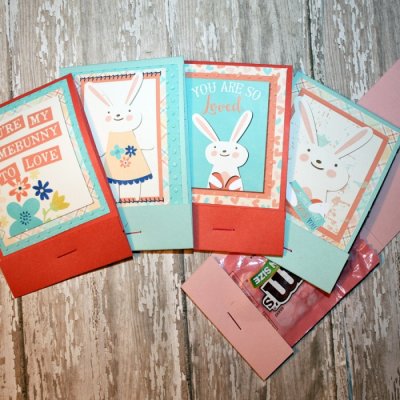 Some bunny Loves you Matchbook Valentines
