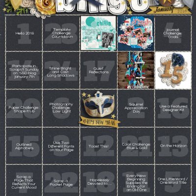 January 2018 Bingo Card