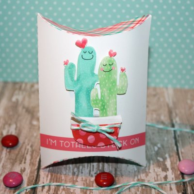 Stuck on you Valentine's Day candy pouch