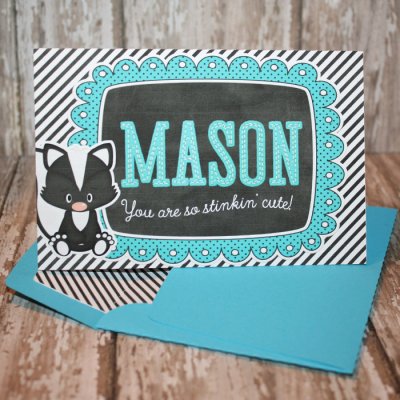 So Stinkin' Cute Boy Valentine Day Card