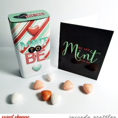 Valentines mint tin and card