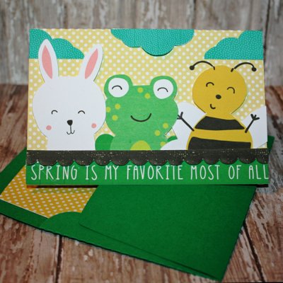 Spring Is My Favorite Card with matching envie