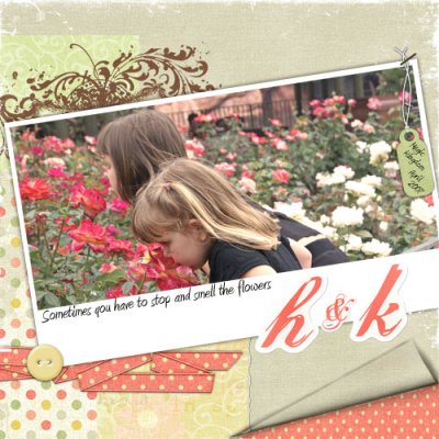Girls in the garden