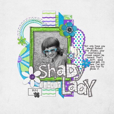 Shady Little Lady-Cookie Cutter #44