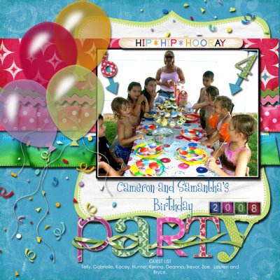 Cameron and Samantha's birthday party
