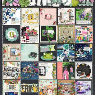 Completed BlackOut March Bingo Challenge