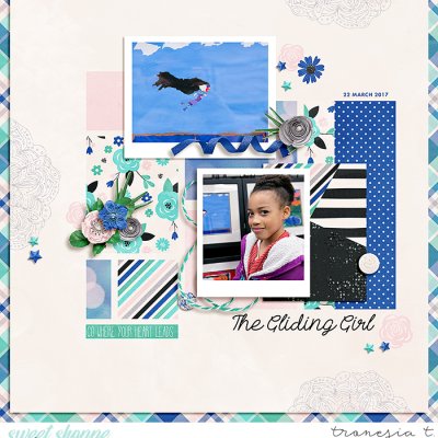 the gliding girl