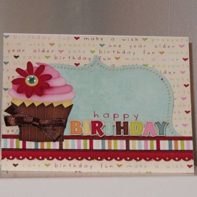 Cupcake Birthday Card