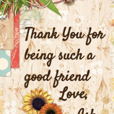Thank you card