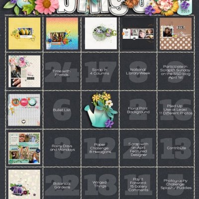 2018 April Bingo Card
