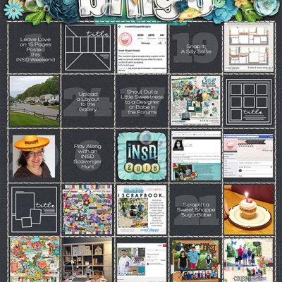 iNSD2018 Bingo Card