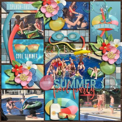 Summer pool party