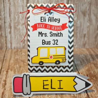 Back to School Name plate and name tag