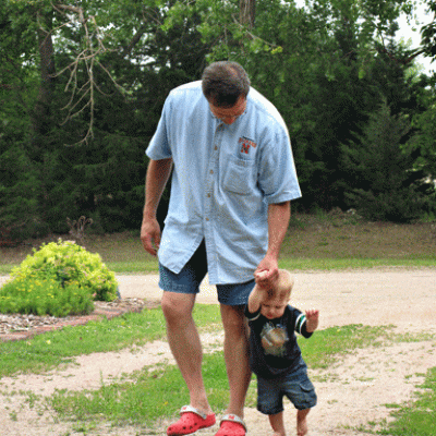 Caleb and Pop
