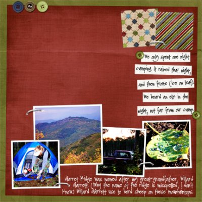 Camping at Garret Ridge (p2)