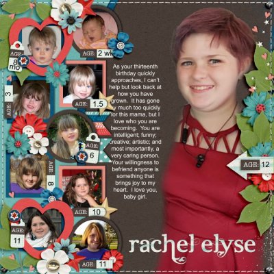 Rachel Elyse, approaching 13