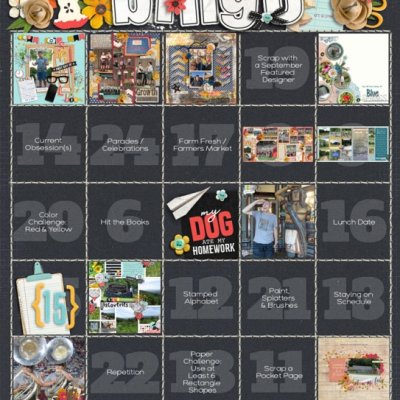 September 2018 Bingo Card