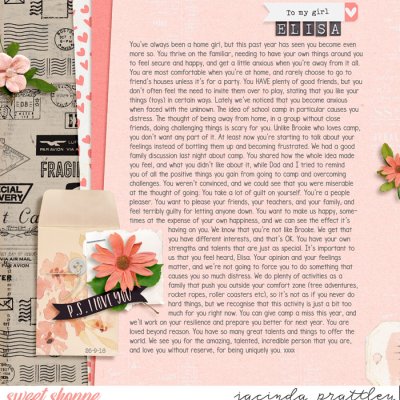To my girl
