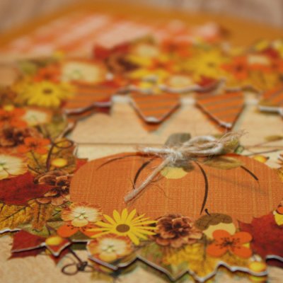 Fall Banner Wreath - Details