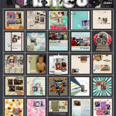 Bingo card-October