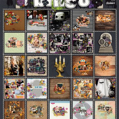 October 2018 Bingo Card