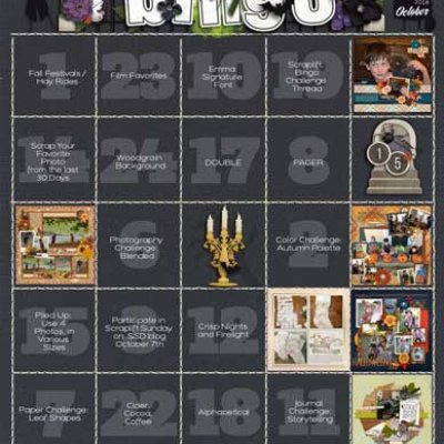 2018 October Challenge Bingo