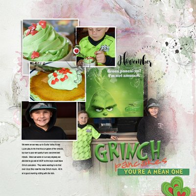 Grinch Pancakes