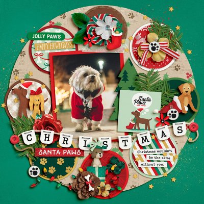 Christmas Santa Paws