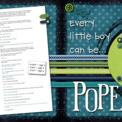 Every boy can be Pope? DPS