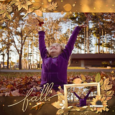 Hannah in Leaves