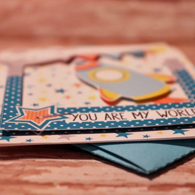 Out Of This World card with matching envie