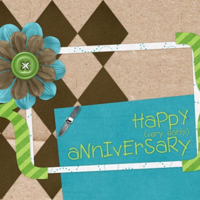 Happy (Very Early) Anniversary Card
