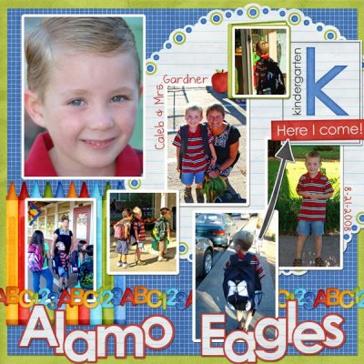Caleb's 1st day of kindergarten