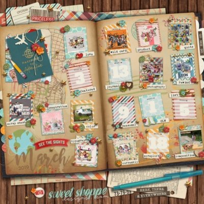 Passport to Sweet Stuff Challenges March card