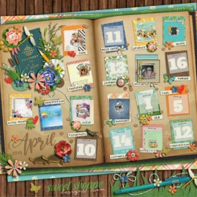 10 squares completed April passport