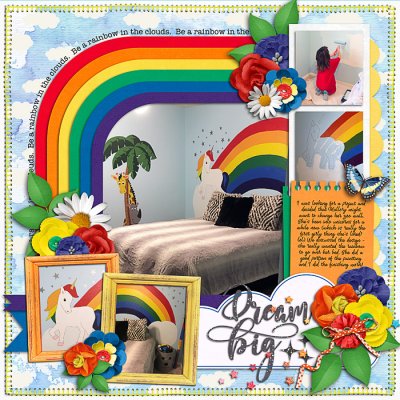 Rainbow wall